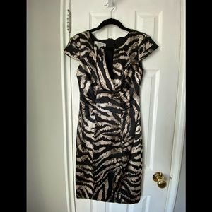 Silk Kay Unger snakeskin dress!